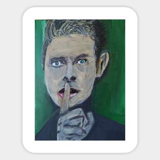 David says sssh Sticker